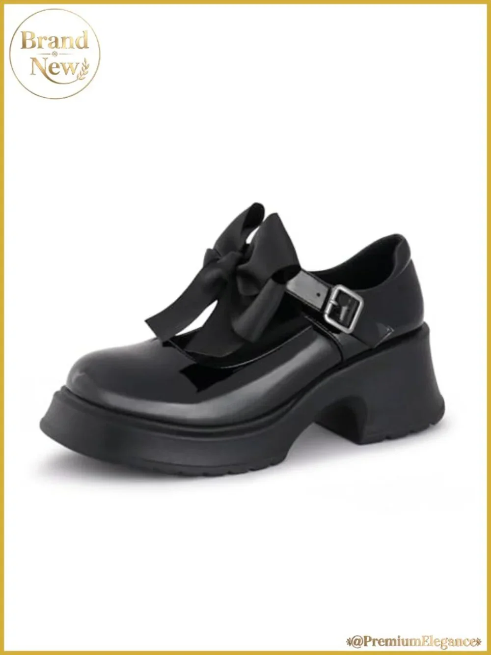 Women's Mary Janes Platform Chunky Block Heels Ankle Strap Oxfords Detachable